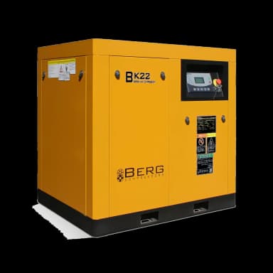 Винтовой компрессор BERG ВК-22, 7 бар, с преобразователем (7 бар, IP 55, С преобразователем) — фото 4