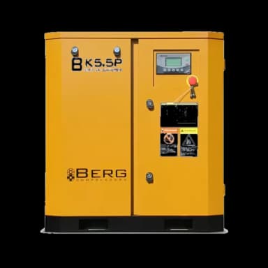 Винтовой компрессор BERG ВК-5.5Р, 7 бар, с преобразователем (7 бар, IP 55, С преобразователем) — фото 1