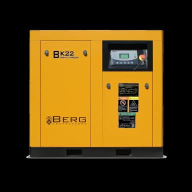 Винтовой компрессор BERG ВК-22, 7 бар, с преобразователем (7 бар, IP 55, С преобразователем) — фото 3